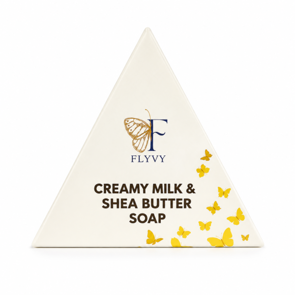 FLYVY Creamy Milk and Shea Butter Soap for soft and nourished skin