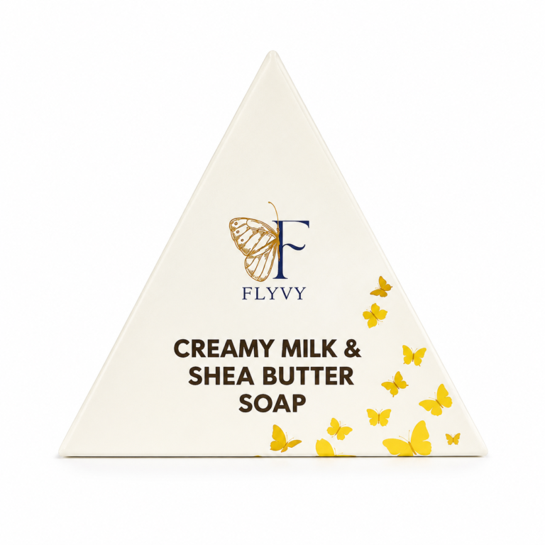 FLYVY Creamy Milk and Shea Butter Soap for soft and nourished skin