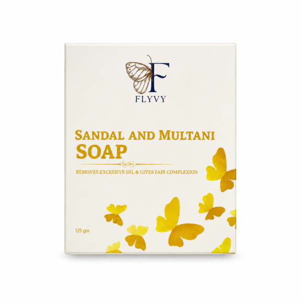 FLYVY Sandal and Multani Soap for clean and refreshed skin