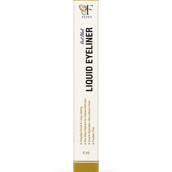 FLYVY Liquid Eyeliner bold black smudge-proof precision liner