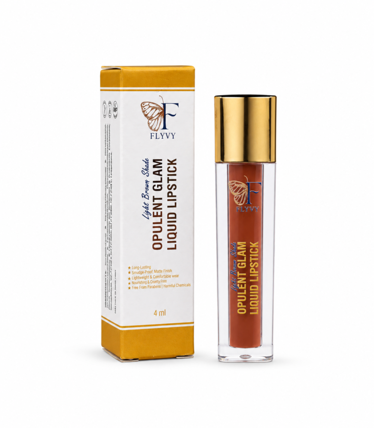 FLYVY Opulent Glam Liquid Lipstick with velvety matte finish and Vitamin E