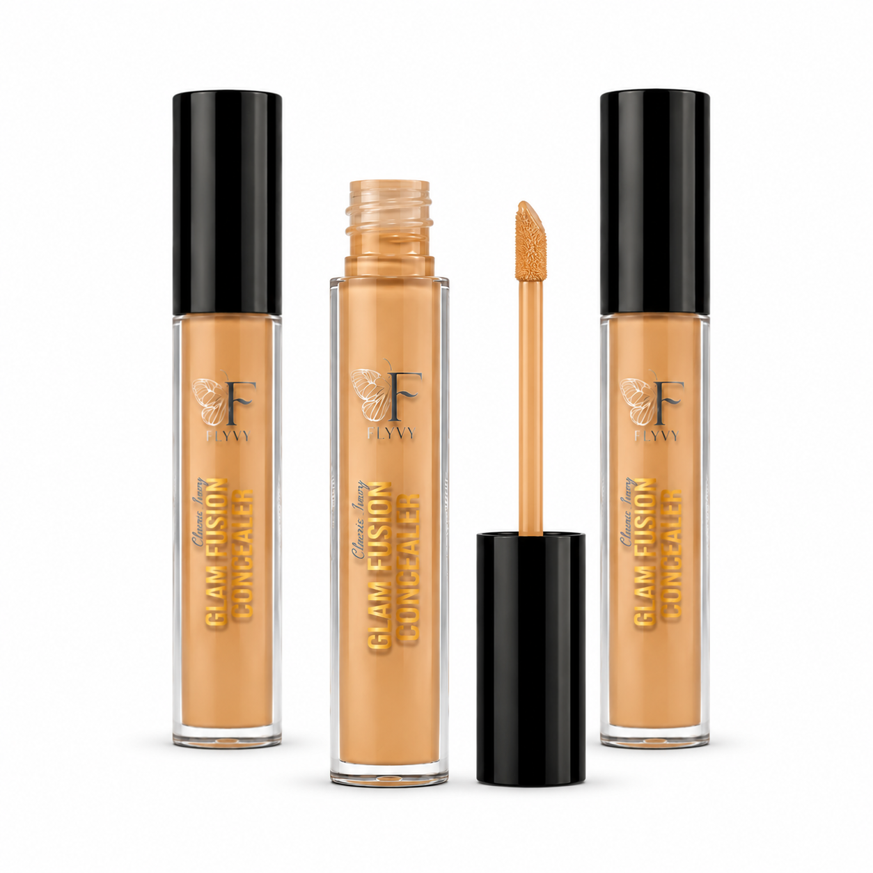 12 (2) FLYVY Glam Fusion Concealer | Buy 2 Get 1 Free | High Coverage, Lightweight, Long-Lasting Matte Finish - Image 1