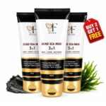 Buy 2 Get 1 Free | Dead Sea Mud 3-in-1 Face Wash, Mask and Scrub Gel, Blackhead Removal, Anti-Ageing, for All Skin Types, 100 gm
