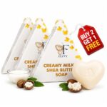 FLYVY Beauty Solution Creamy Milk & Shea Butter Soap (100 g) | Buy 2 Get 1 Free